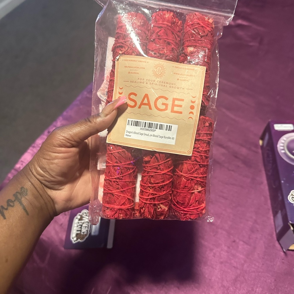 Sage Red Smudge Sticks